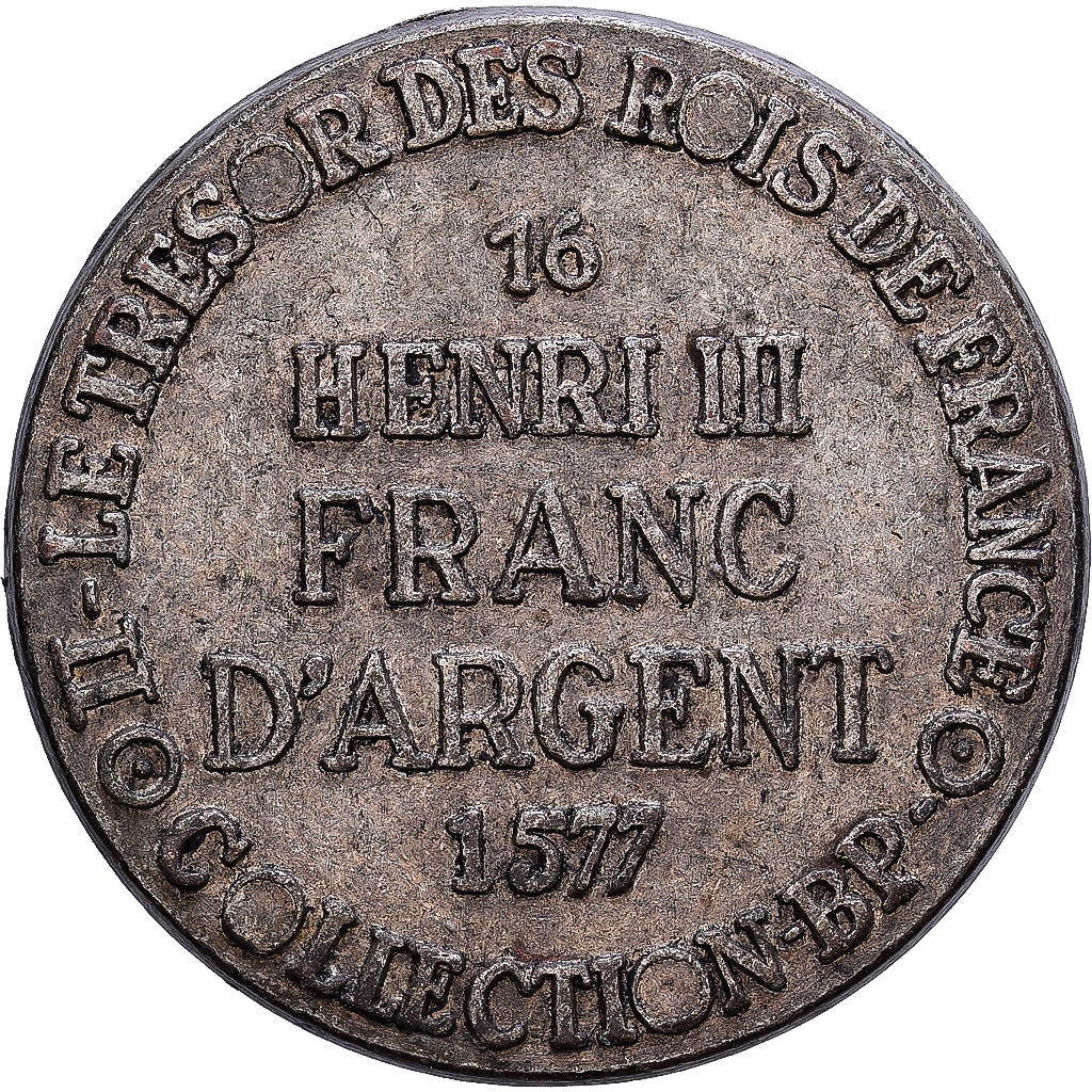 France, Token, Collection BP, Franc d'Argent Henri III, Zamak, EF(40-45)