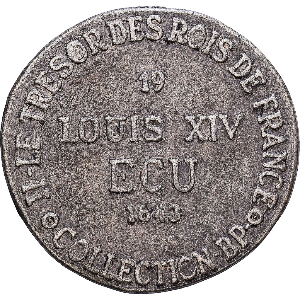 Francia, ficha, Collection BP, Ecu Louis XIV, Zamak, BB+