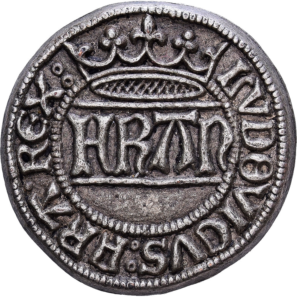 Francia, ficha, Collection BP, Denier Parisis Louis XI, Zamak, SPL-