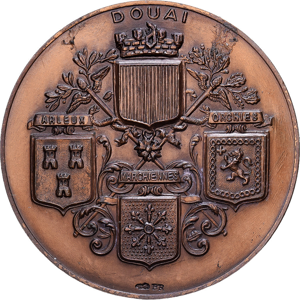 Francja, medal, Chambre de Commerce., Brązowy, Douai, EF(40-45)