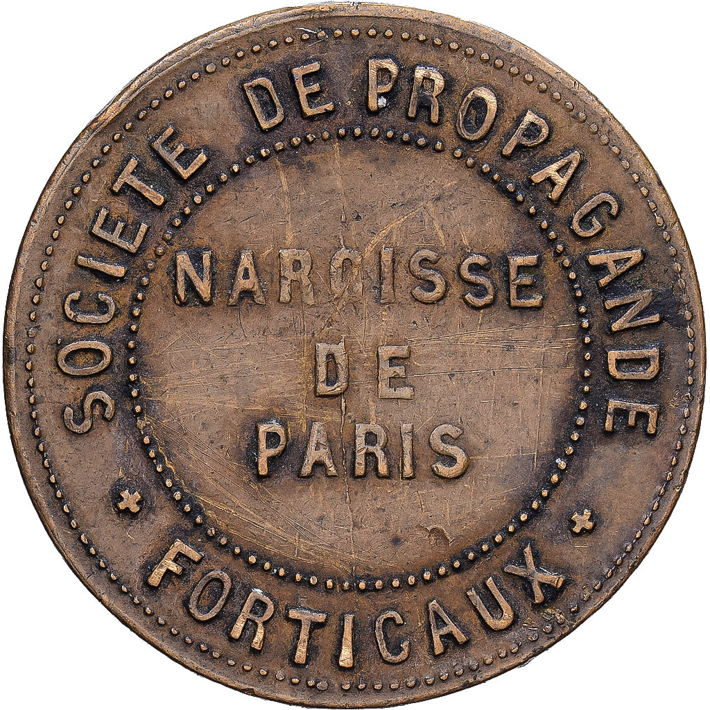 Frankrijk, Advertising Token, Paris, Société de Propagande Forticaux, Tin, FR