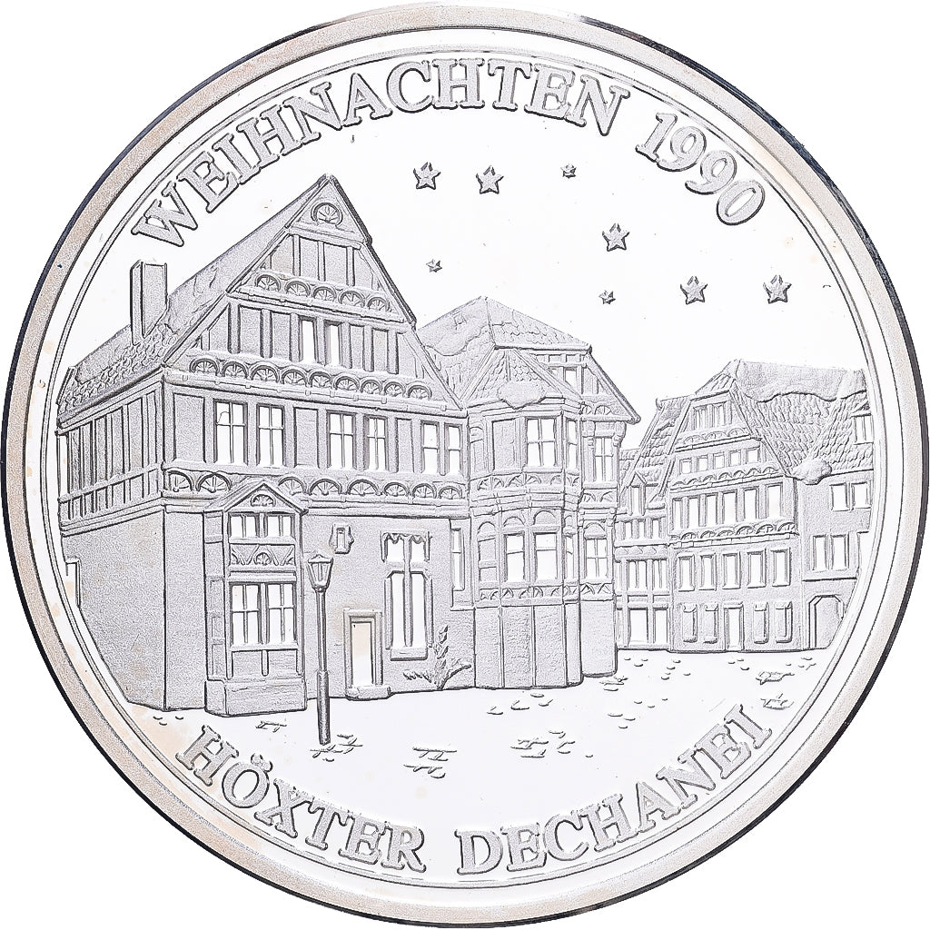 Alemanha, medalha, Höxter Dechanei, 1990, Prata, MS(65-70)