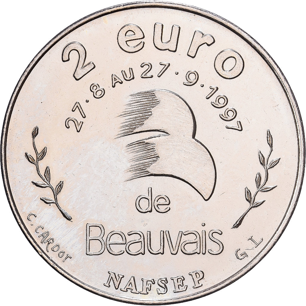 France, 2 Euro, Beauvais - Jeanne Hachette, 1997, SUP