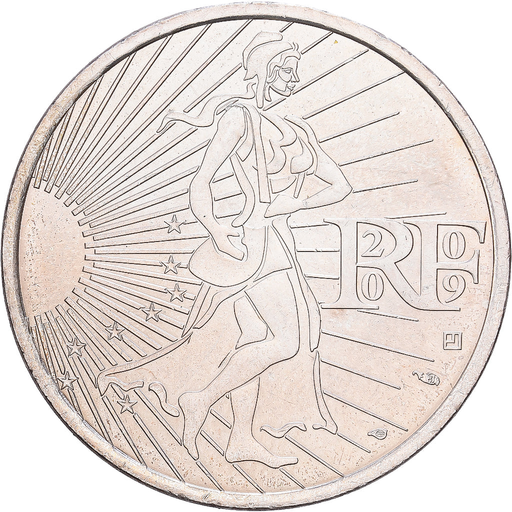 France, 10 Euro, Semeuse, 2009, MDP, Argent, SUP