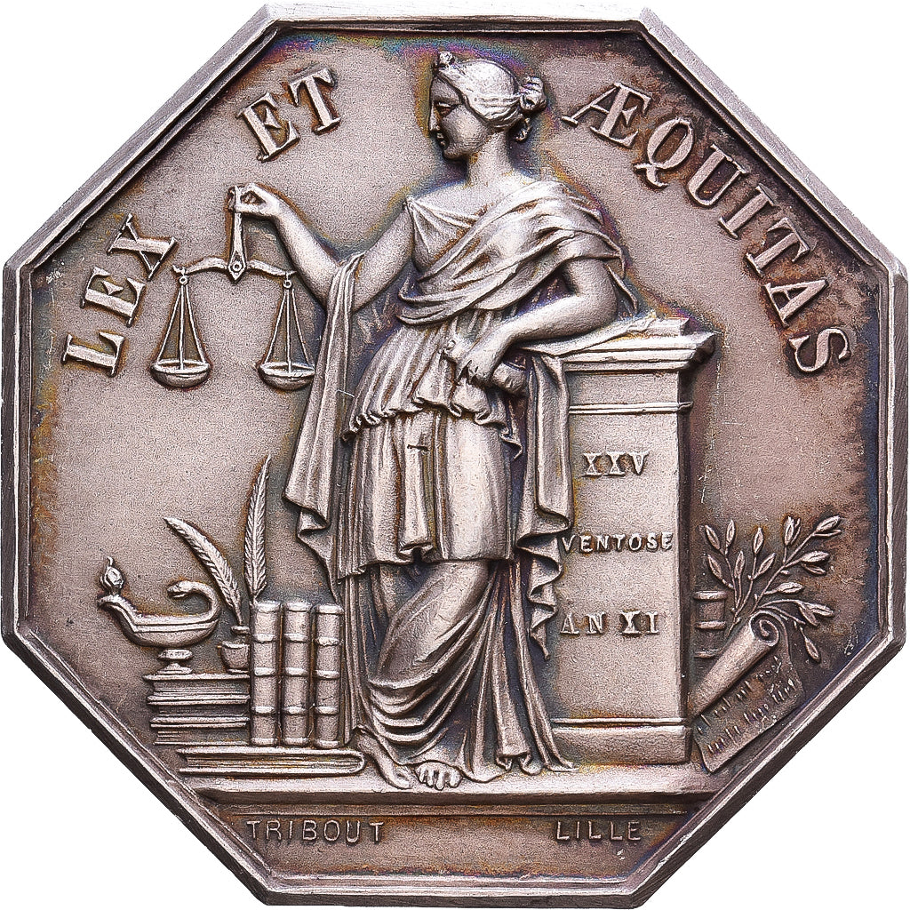 Francja, Token, Notaires de l'Arrondissement de Douai, Srebro, Tribout