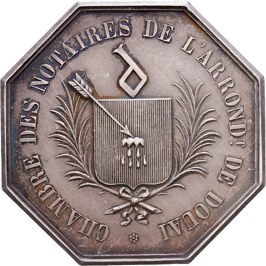 Francja, Token, Notaires de l'Arrondissement de Douai, Srebro, Tribout