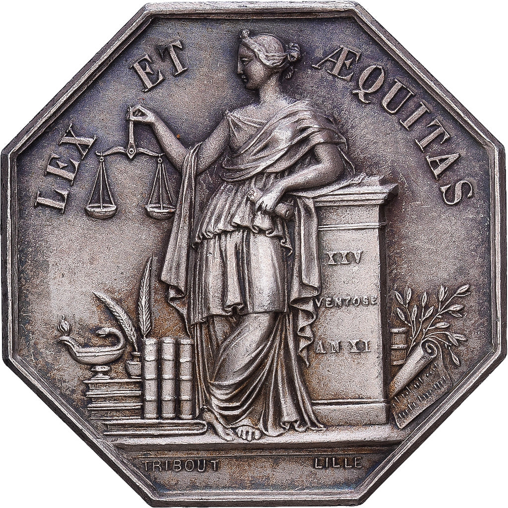 France, Token, Notaires de l'Arrondissement de Douai, Silver, Tribout