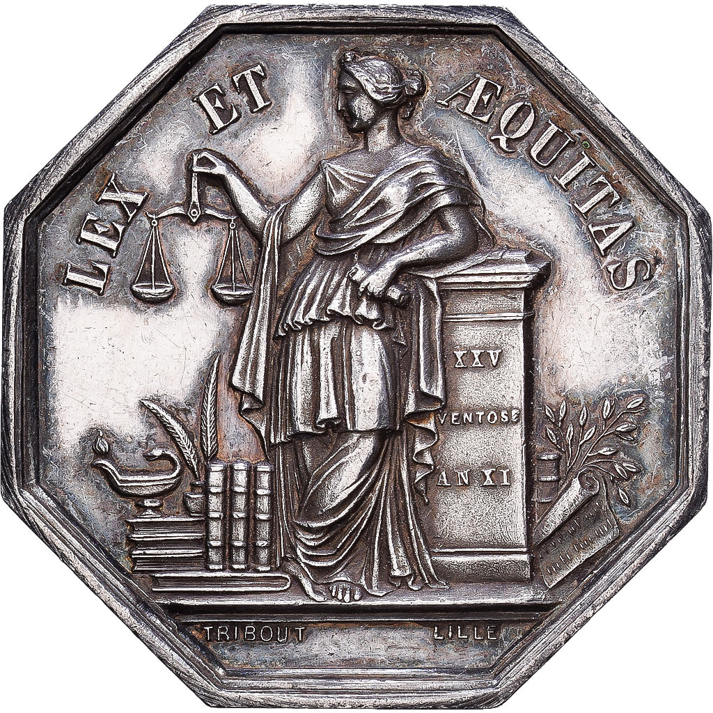 France, Token, Notaires de l'Arrondissement de Douai, Silver, Tribout