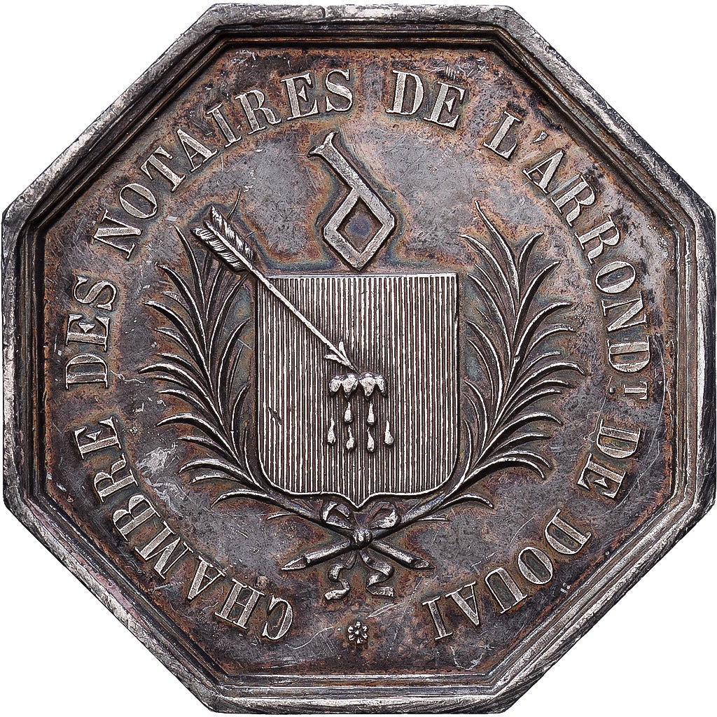 France, Token, Notaires de l'Arrondissement de Douai, Silver, Tribout