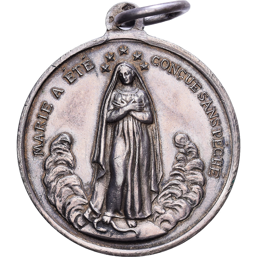 Frankrijk, Medaille, Marie, Coeur sacré de Jésus, Zilver, PR