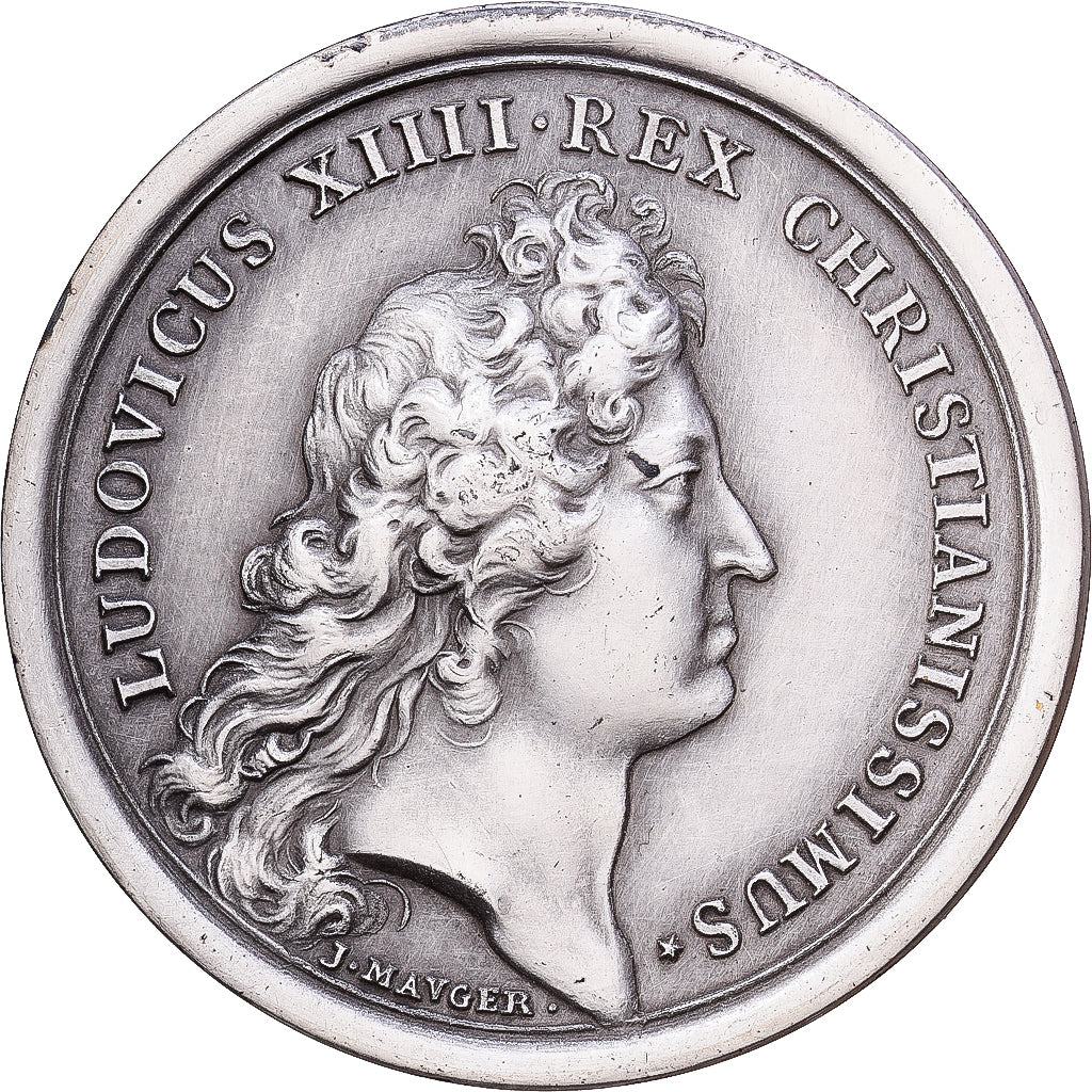 Frankrijk, Medaille, Louis XIV, Prise de Douai, 1967, MDP, Silvered bronze