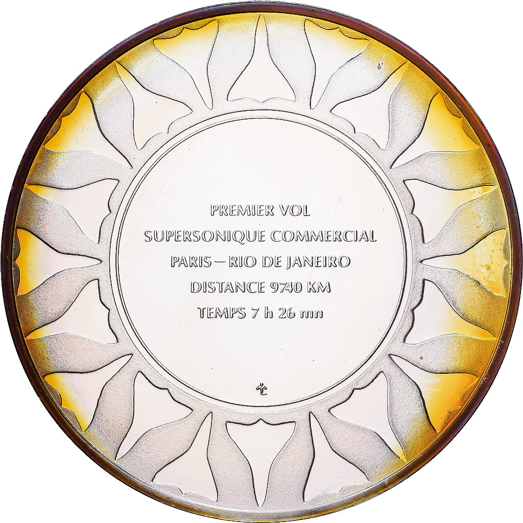 France, Médaille, Premier Vol Supersonique, Commercial, Paris-Rio, 1976