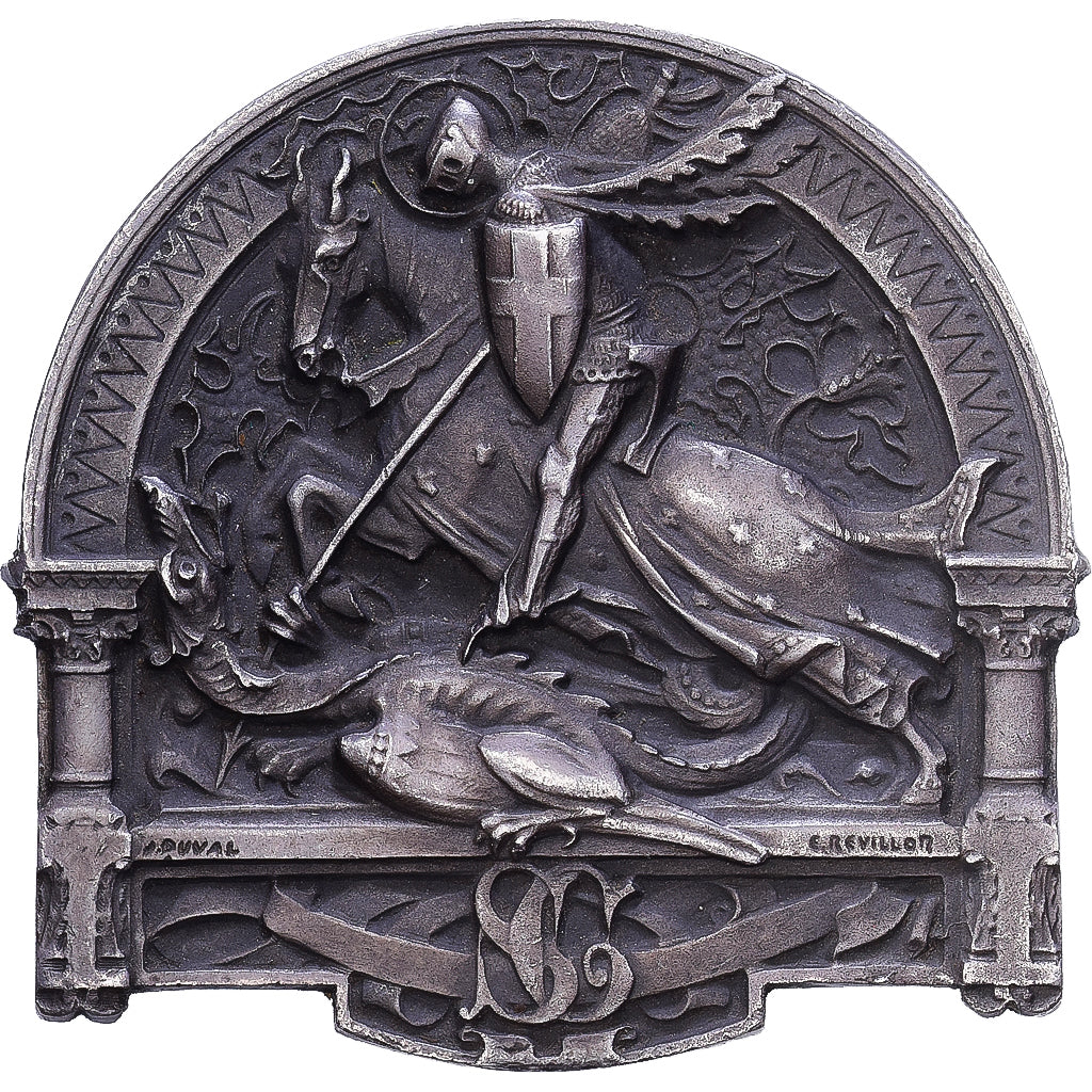 Frankrijk, Medaille, Napoléon III, Religion, Saint Georges, Saint Patron de la