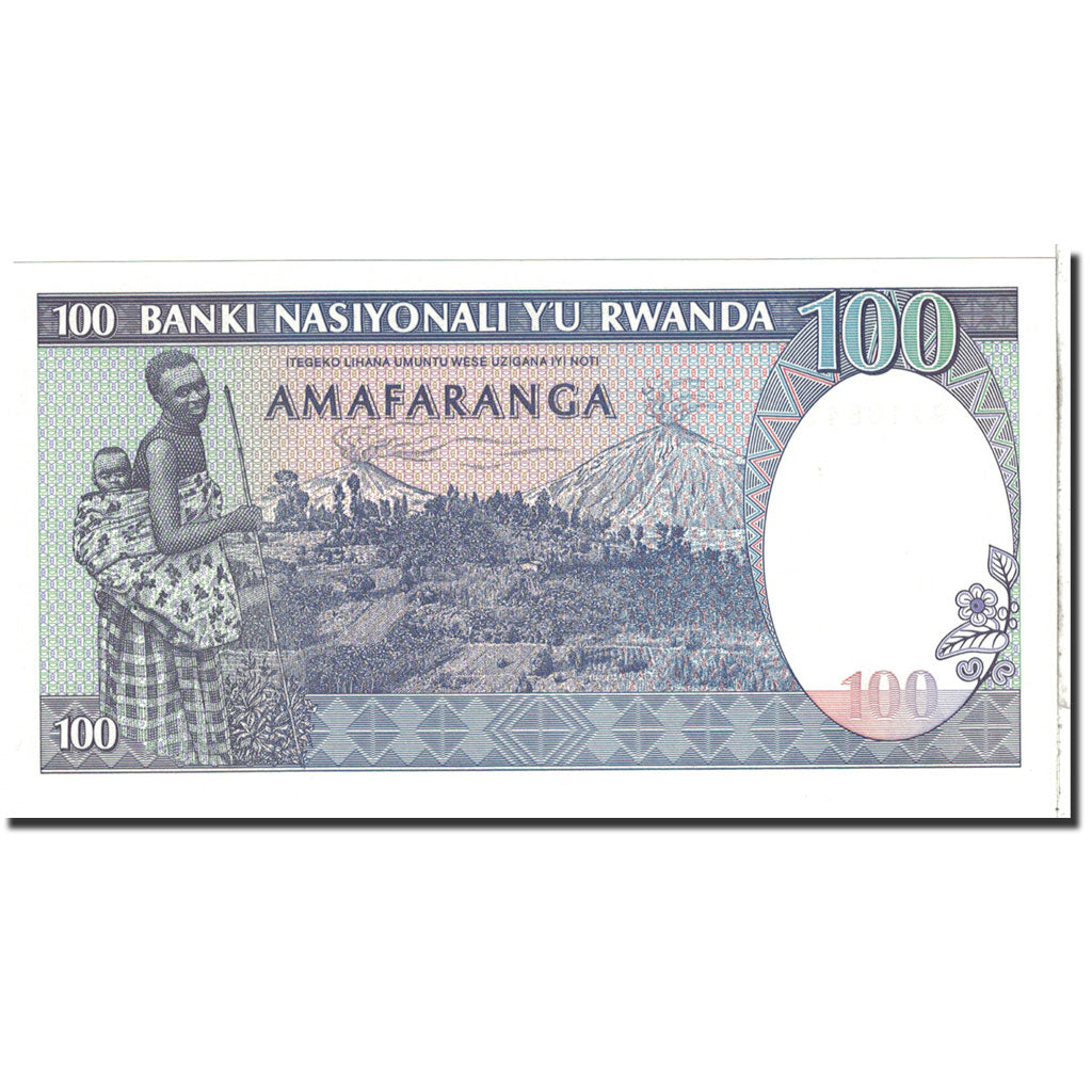 Banknote, Rwanda, 100 Francs, 1989, 1989-04-24, KM:19, UNC(65-70)