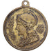 Francia, medalla, Souvenir des Fêtes du Havre, 1877, Latón, MBC