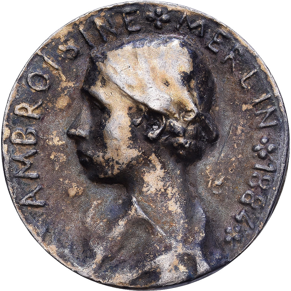 France, Médaille, Ambroisine Merlin, 1884, Vermeil, TTB