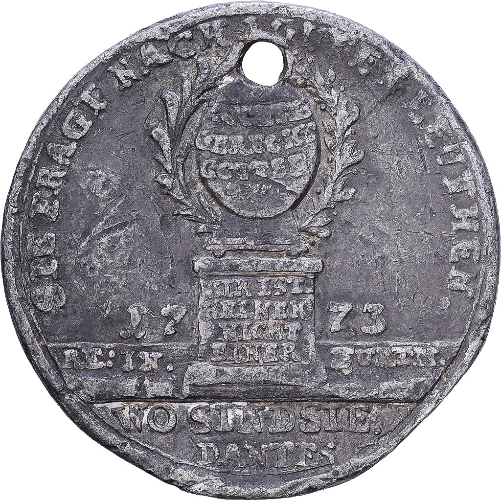 Allemagne, Médaille, Not und Teuerung, 1773, Etain, TB+