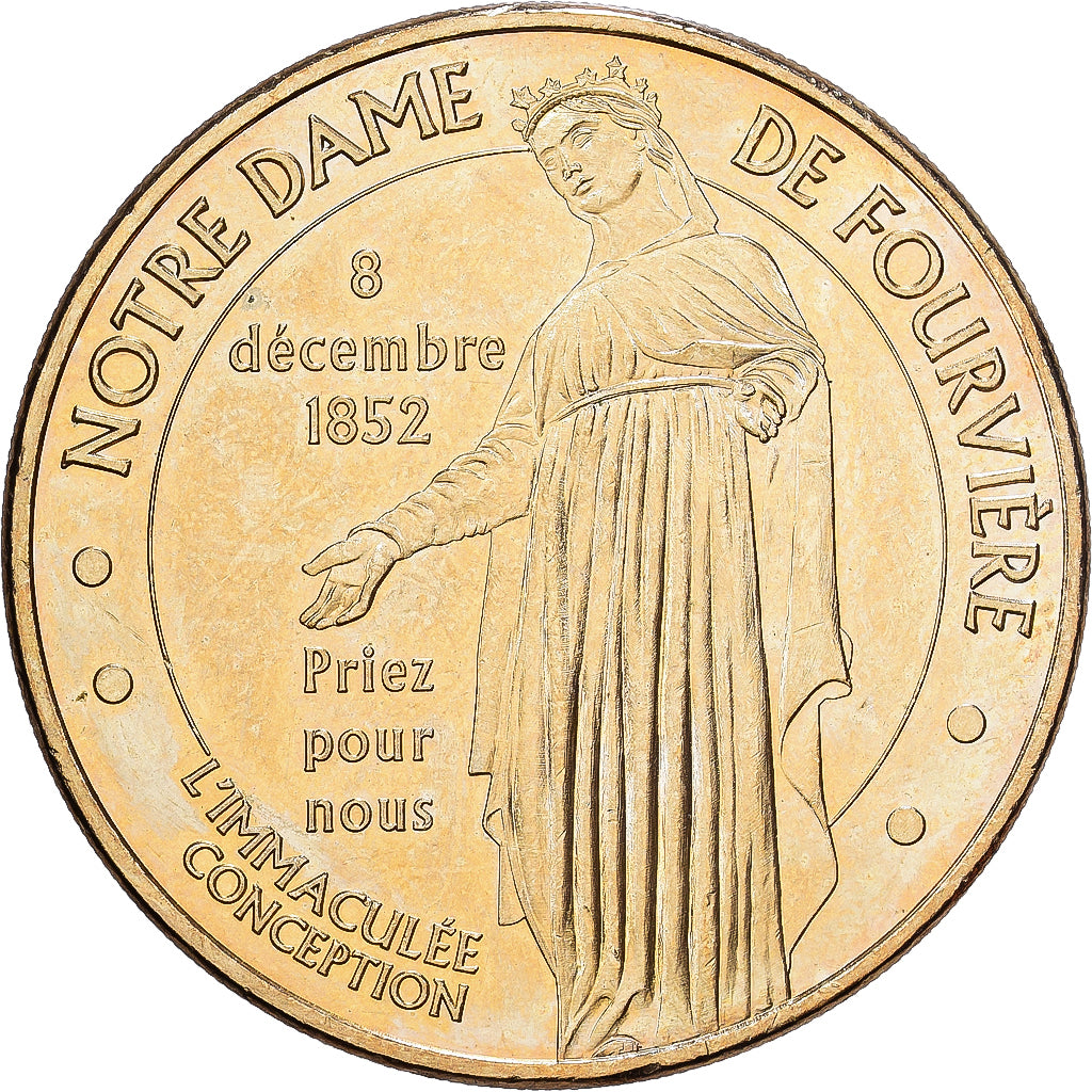 Francja, Token, Lyon - Notre  Dame de Fourviere, 2014, Miedzionikiel Aluminium