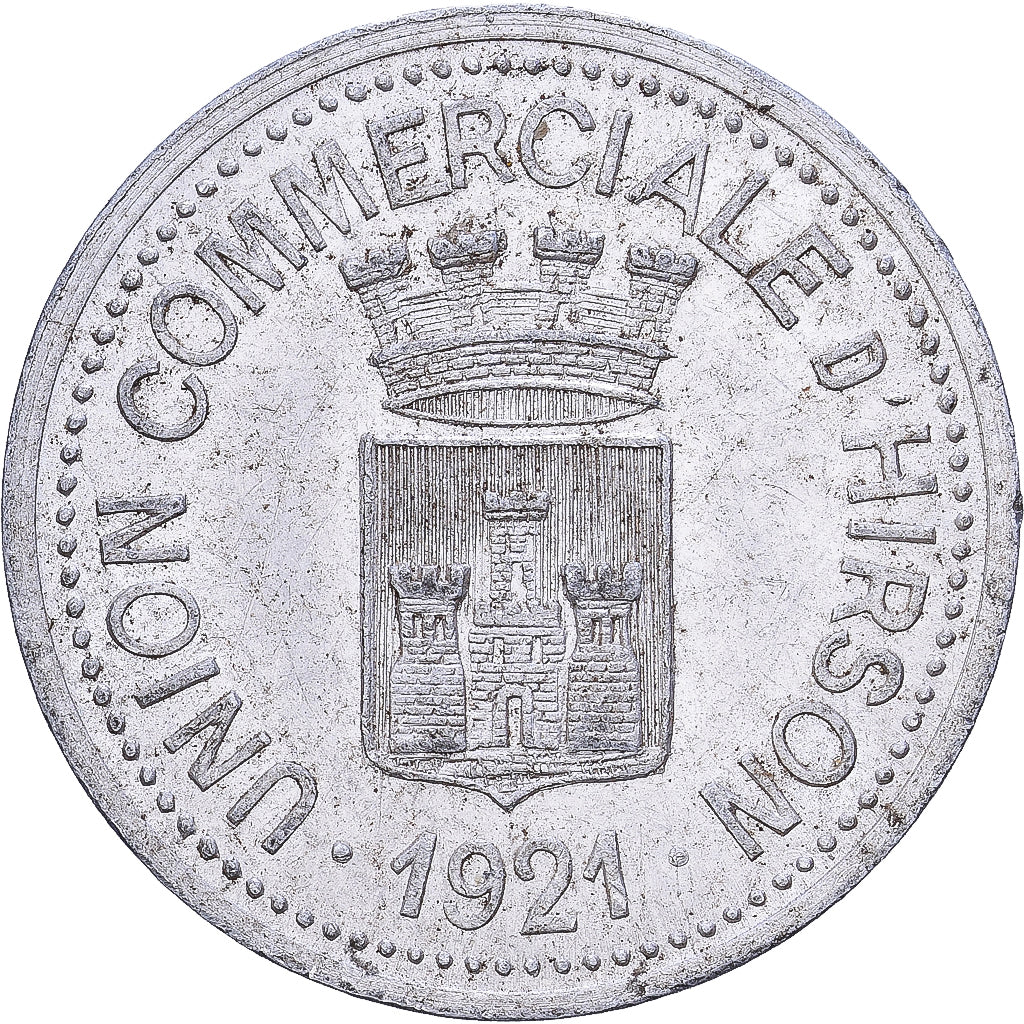 França, ,, 10 Centimes, 1921, Hirson, EF(40-45), Alumínio, Elie:10.2