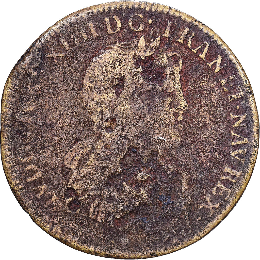 Frankreich, betaalpenning, Louis XIV, Conseil du Roi, Messing, SGE+