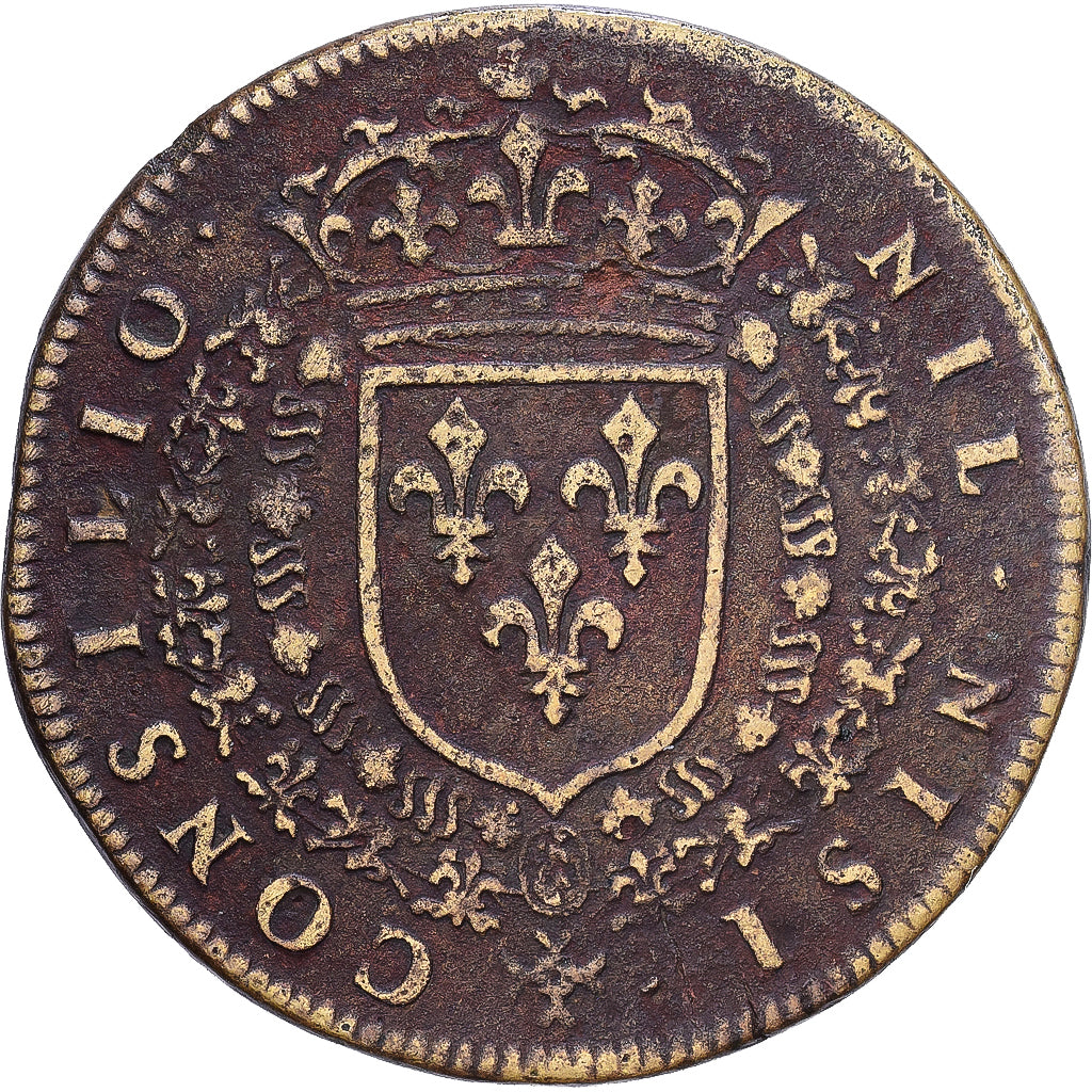 Frankreich, betaalpenning, Louis XIV, Conseil du Roi, Messing, SGE+