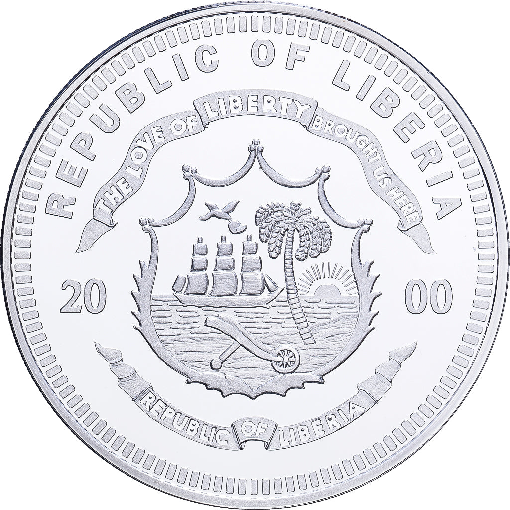 Liberia, 20 Dollars, 2000, Titanic, Silver, MS(65-70)
