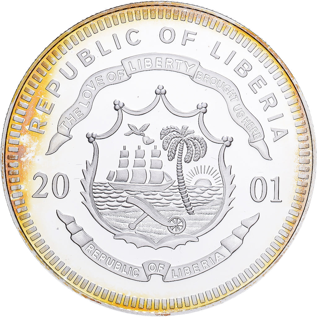 Liberia, 20 Dollars, 2001, Ireland, Silber, STGL