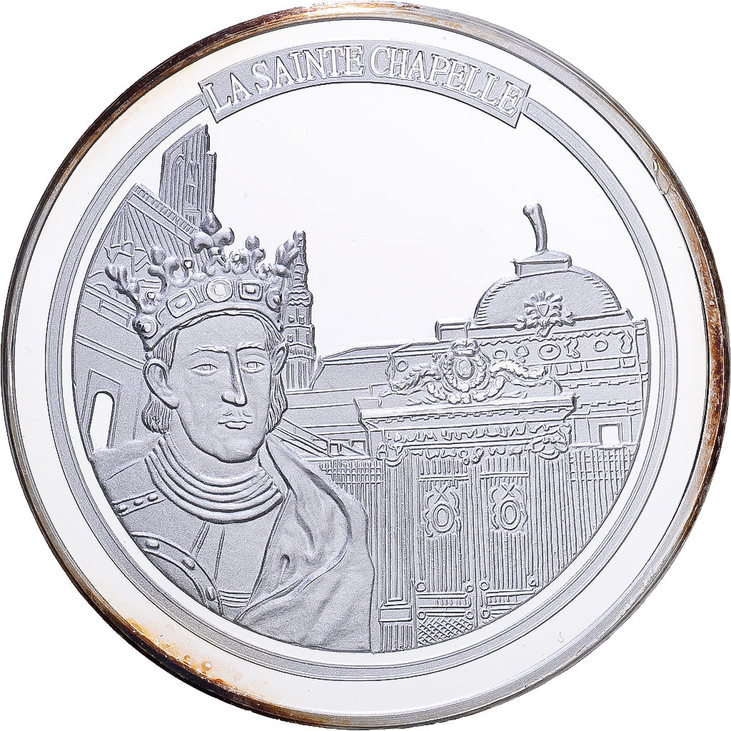 Francia, medaglia, Monuments de Paris, La Sainte Chapelle, Copper Plated Silver