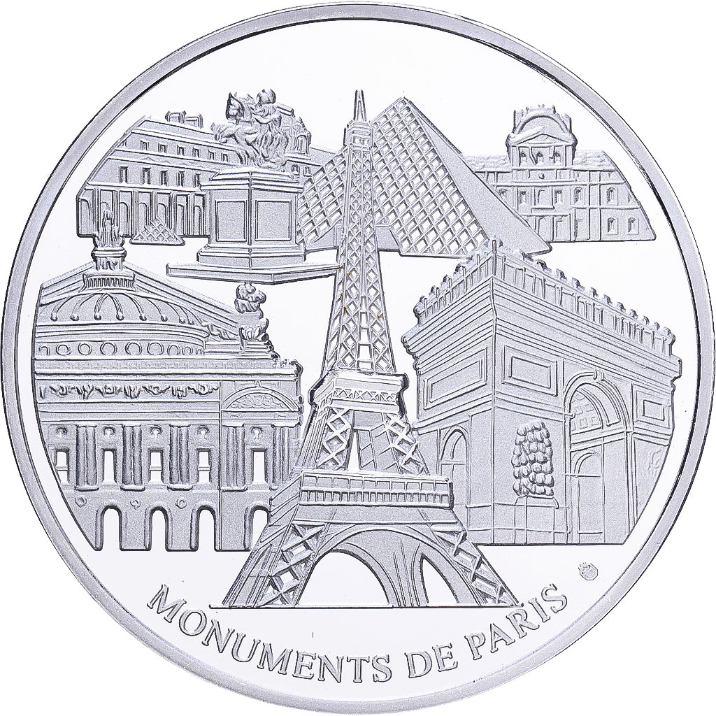 Francia, medalla, Monuments de Paris, L'Eglise du Dôme des Invalides, Copper