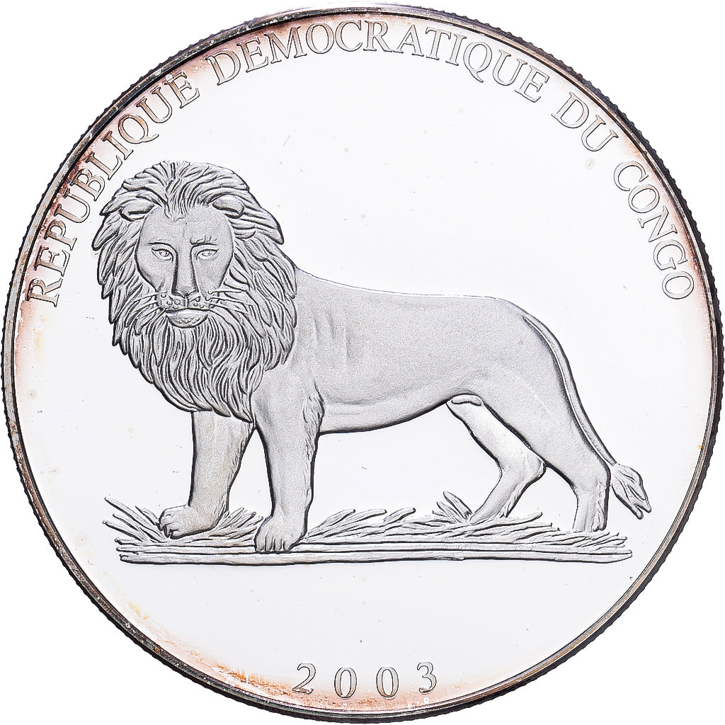 Democratische Republiek Congo, 10 Francs, Europa, 2003, BE, Zilver, FDC