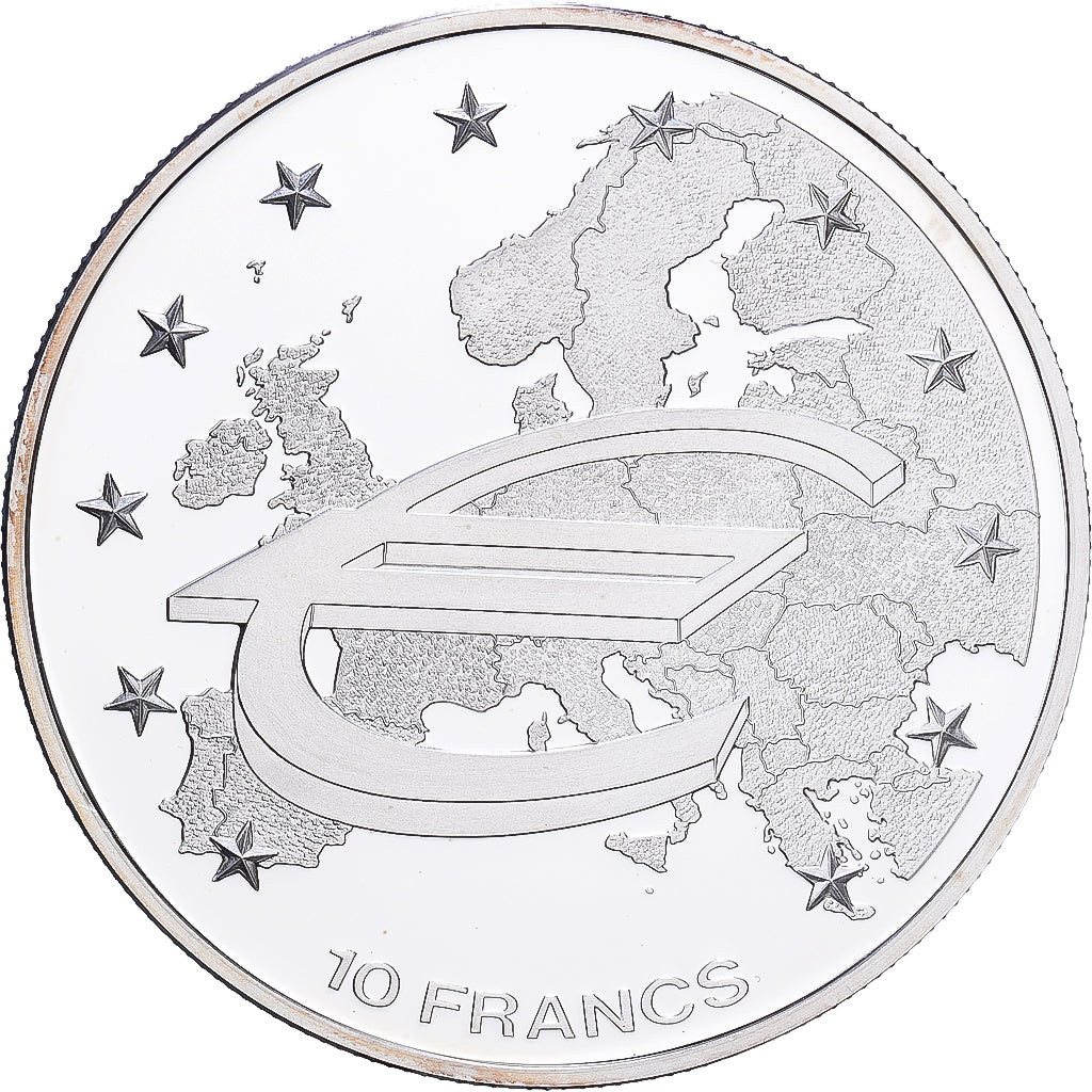 Democratische Republiek Congo, 10 Francs, Europa, 2003, BE, Zilver, FDC