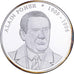 Francia, medaglia, Les Présidents de la République, Alain Poher, Copper Plated
