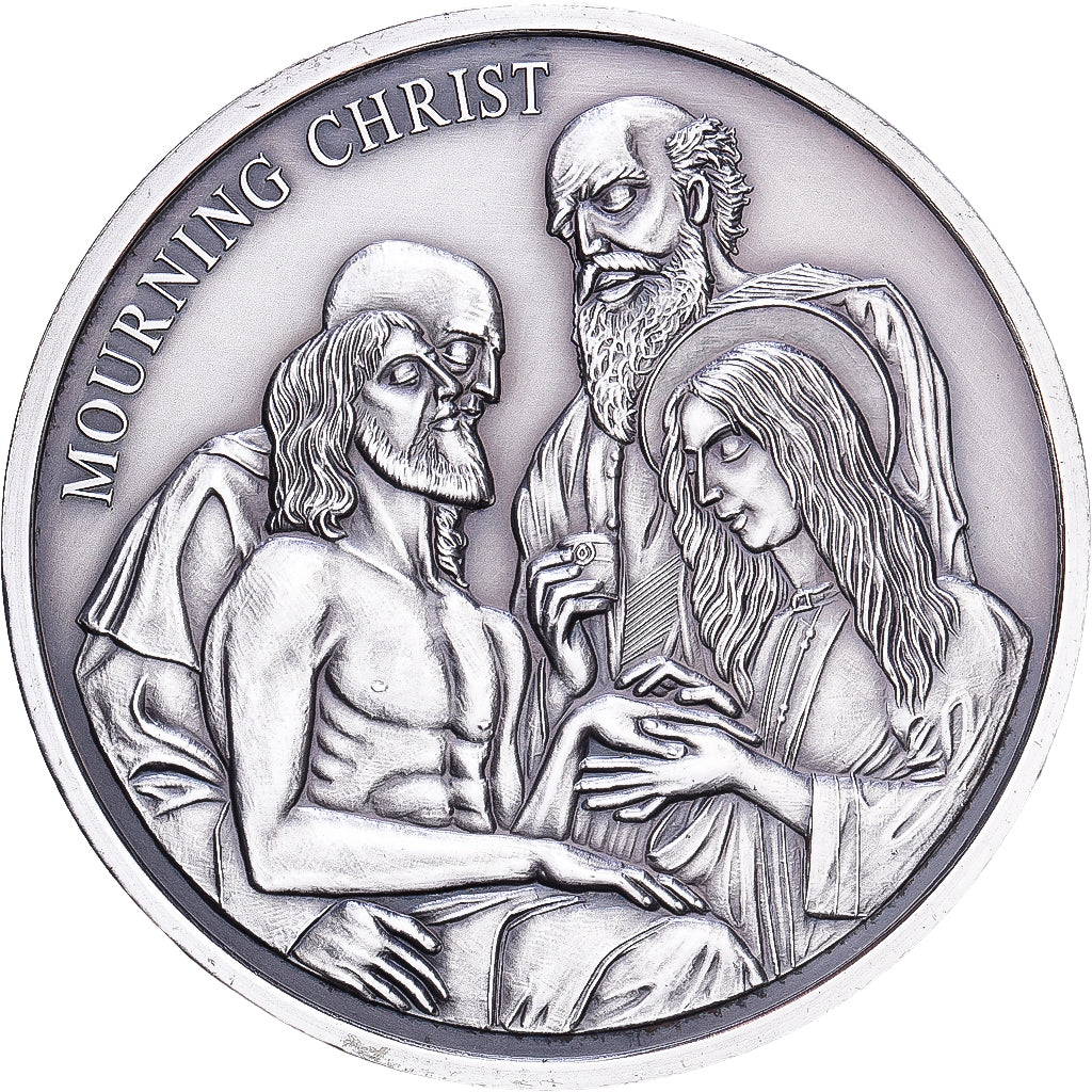 Francja, medal, Mourning Christ, Srebro platerowane miedzią, MS(64)