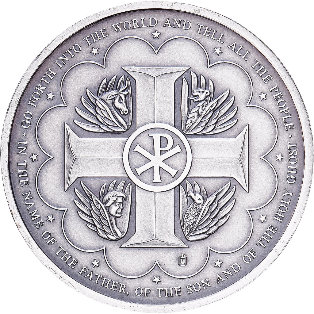 Francja, medal, Mourning Christ, Srebro platerowane miedzią, MS(64)