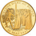 França, medalha, Histoire de France, Jeanne d'Arc au Bucher, Cobre Dourado