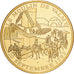 França, medalha, Histoire de France, Le Moulin de Valmy, Cobre Dourado