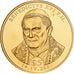 Liberia, 5 Dollars, Pape Benoit XVI, 2005, Copper-Nickel Gilt, FDC