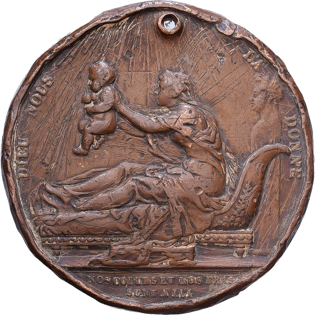 Frankrijk, Medaille, Naissance de Henri Duc de Bordeaux, 1820, Bronzen, FR