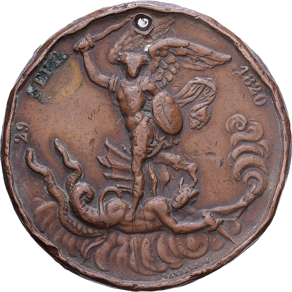 Frankrijk, Medaille, Naissance de Henri Duc de Bordeaux, 1820, Bronzen, FR