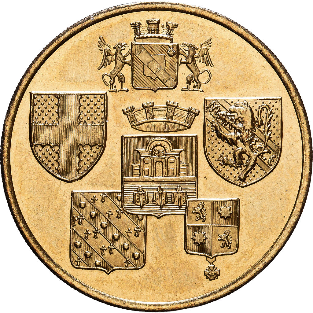 France, Token, 1 Euro de l'Alliance Nord-Ouest, 1998, Brass, MS(63)