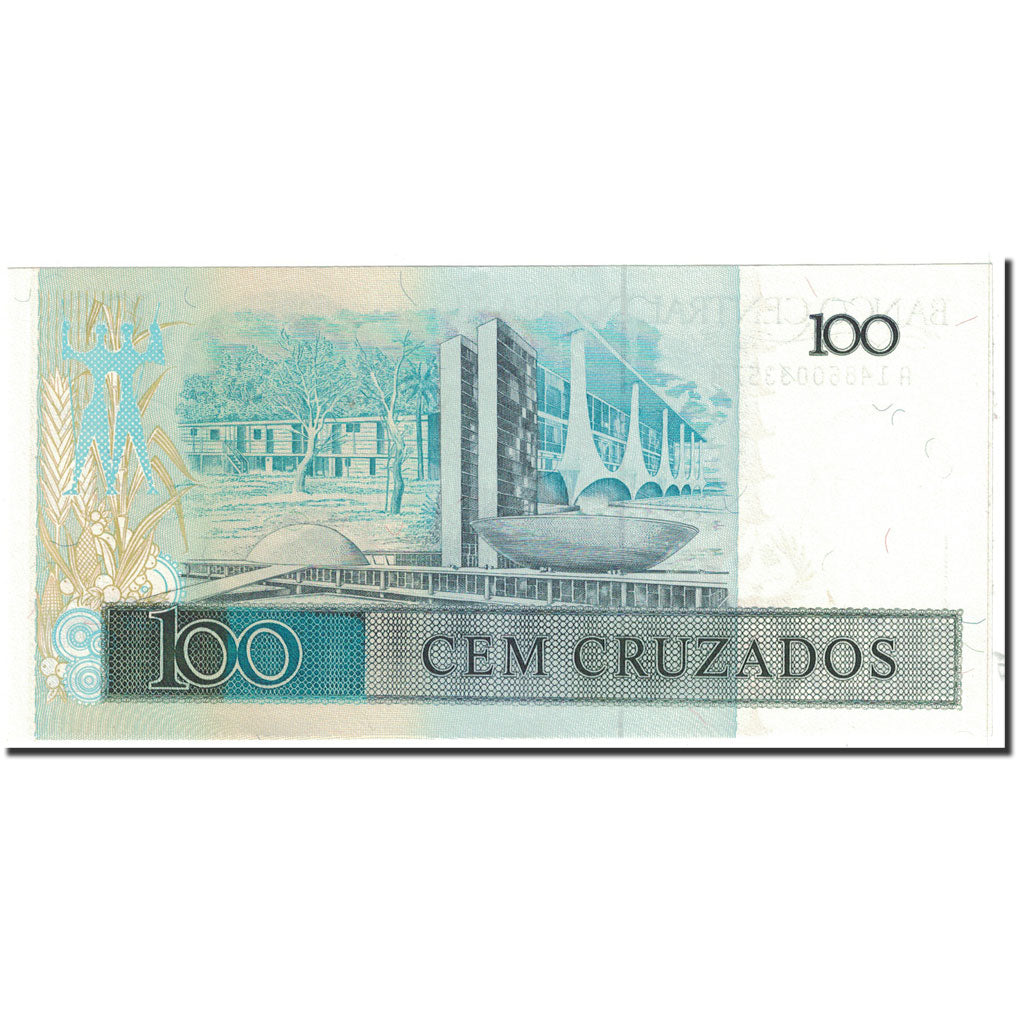 Banknote, Brazil, 100 Cruzados, 1987, Undated, KM:211b, UNC(65-70)