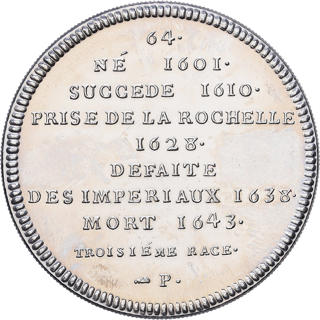 Francia, medaglia, Les rois de France, Louis XIII, Nichel, SPL