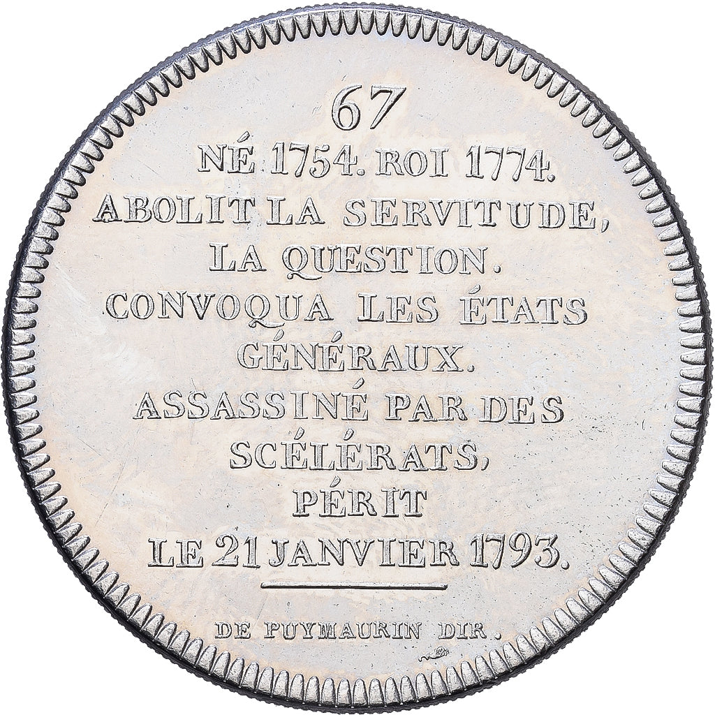 Francia, medaglia, Les rois de France, Louis XVI, Nichel, SPL