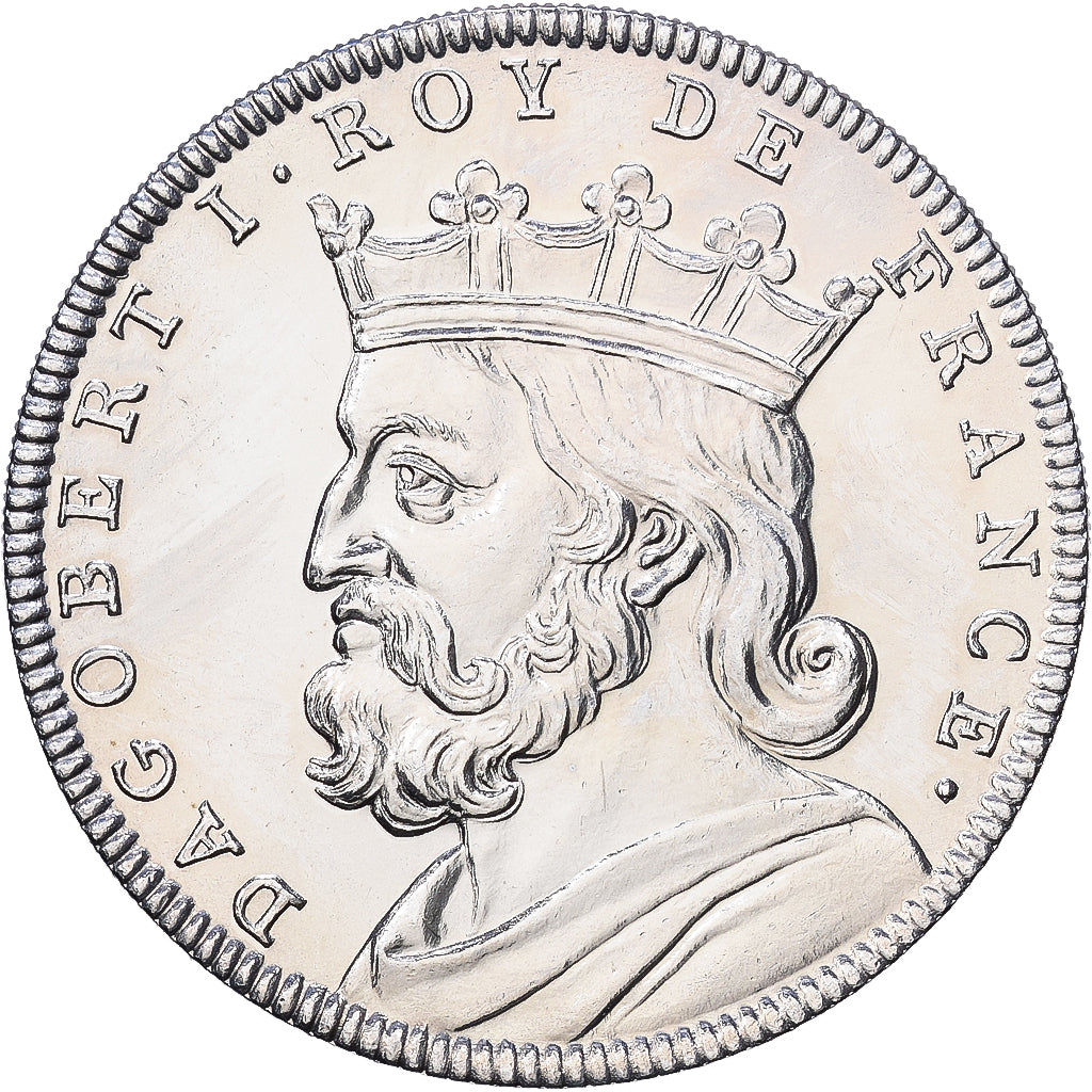 Frankrijk, Medaille, Les Rois de France, Dagobert I, Nickel, UNC-