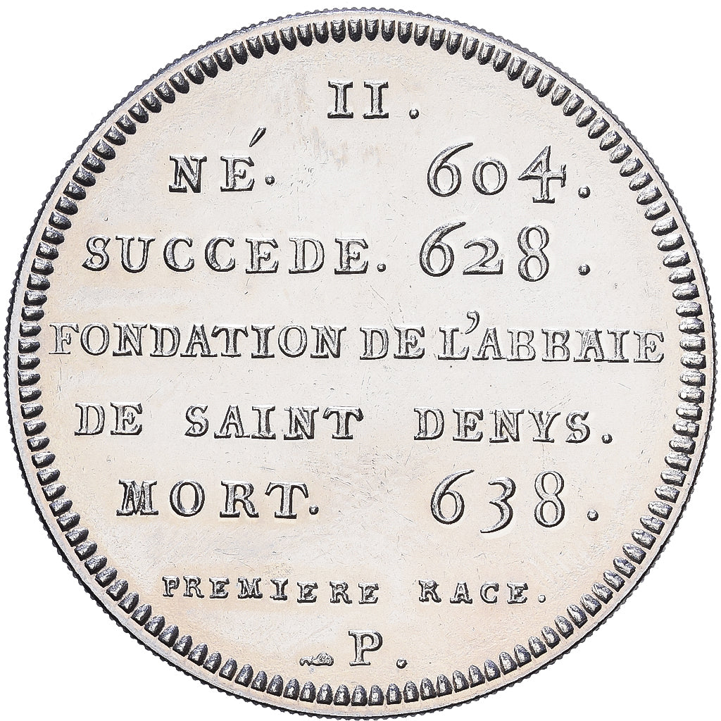 Frankrijk, Medaille, Les Rois de France, Dagobert I, Nickel, UNC-