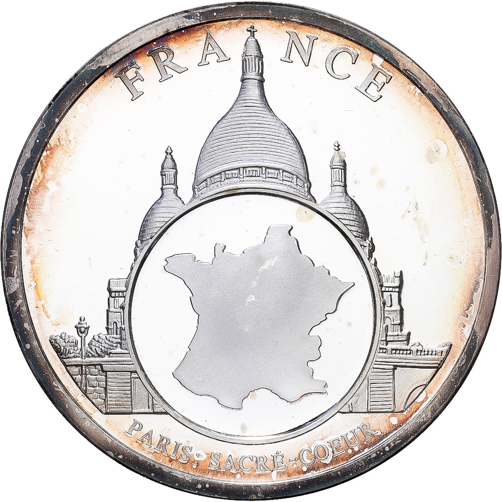 Frankreich, Medaille, European Currencies, Paris Notre-Dame, Kupfer-Nickel, VZ