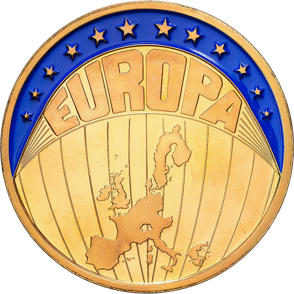 Frankreich, Medaille, Ecu Europa, 1998, Copper-Nickel Gilt, MS64