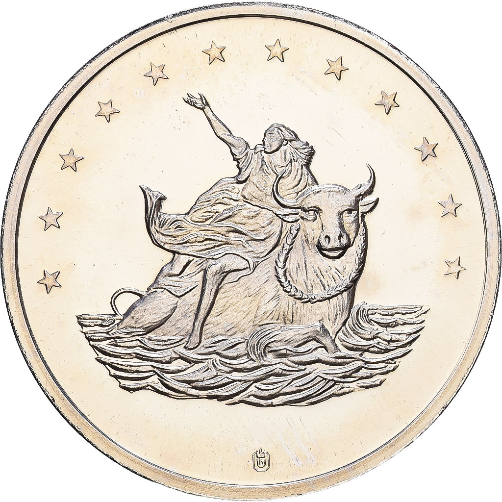 Francia, medaglia, 10 Euro Europa, 1997, Copper Plated Silver, SPL