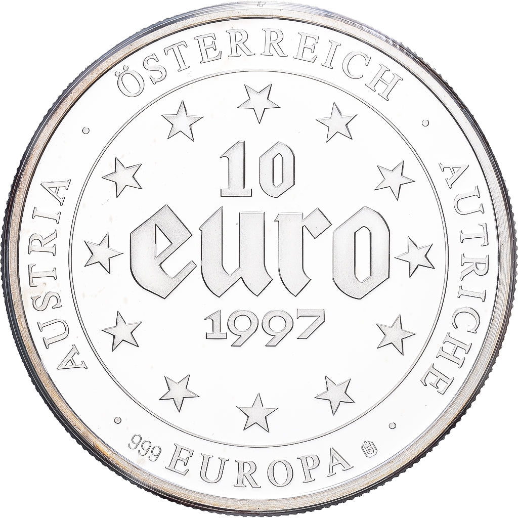 Austria, 10 Euro, Europa, 1997, Silver, MS(63)