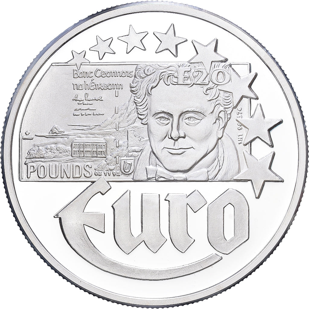Ireland, 10 Euro, Europa, 1997, Silver, MS(63)